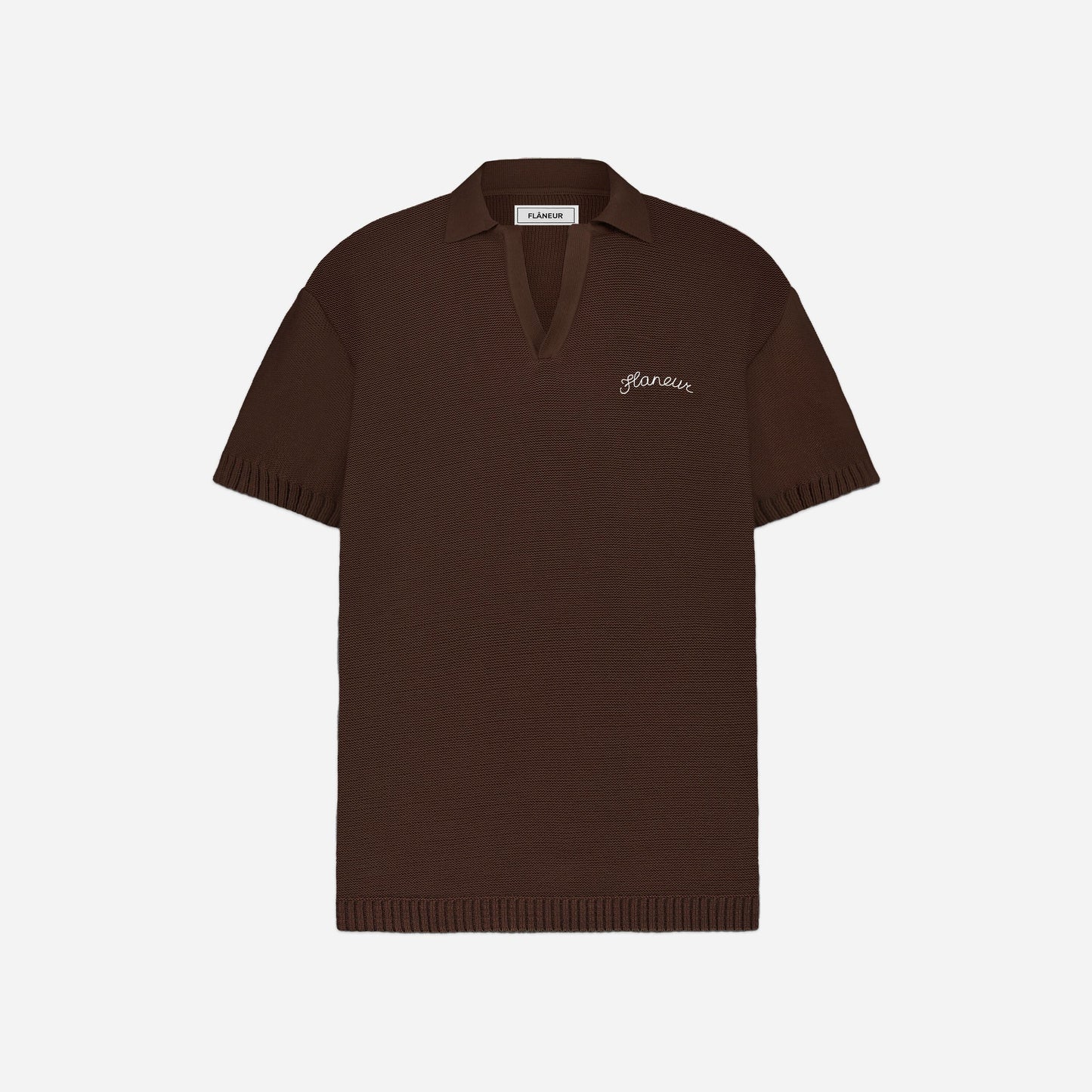 Signature Knit Polo Brown