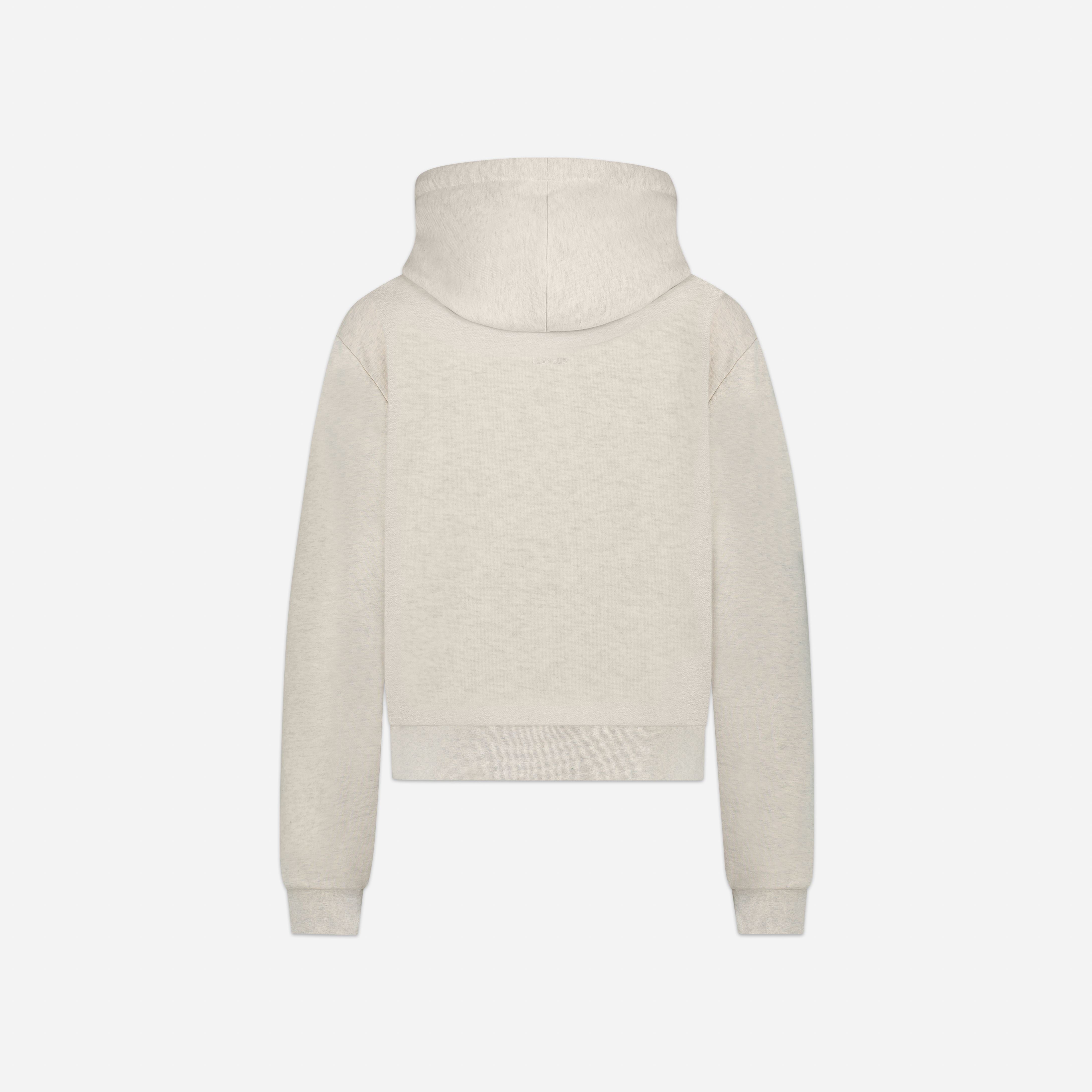 Signature Zip-Up Hoodie Heather Cool Grey – FLÂNEUR