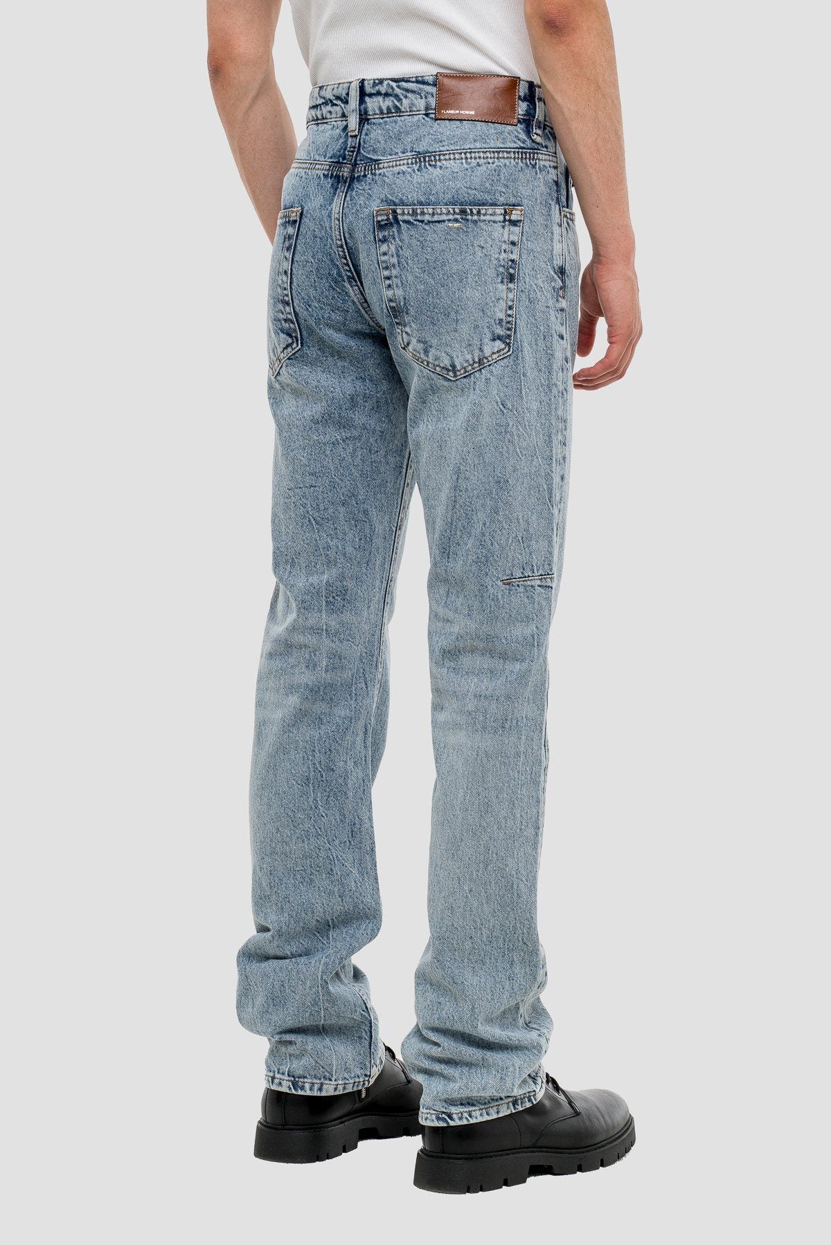 Straight Jeans in Blue Denim