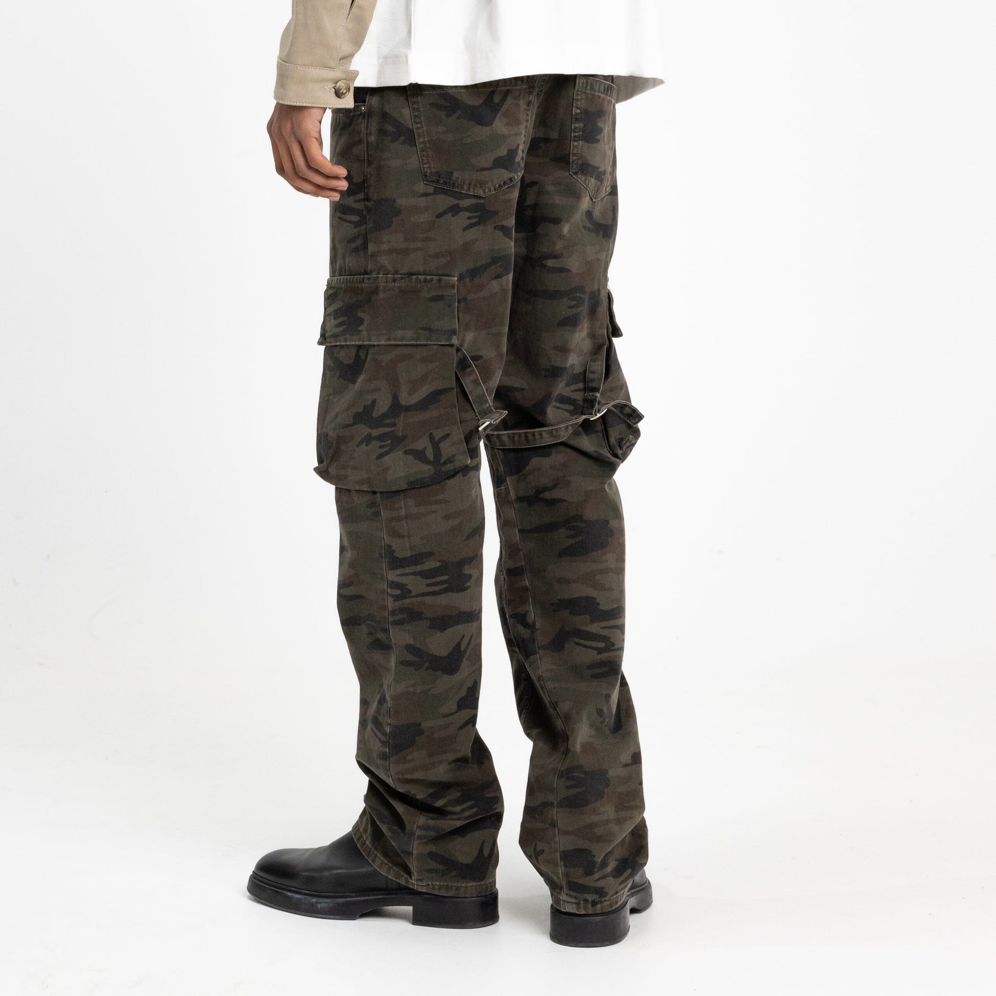 Strap Cargo Pants in Camo