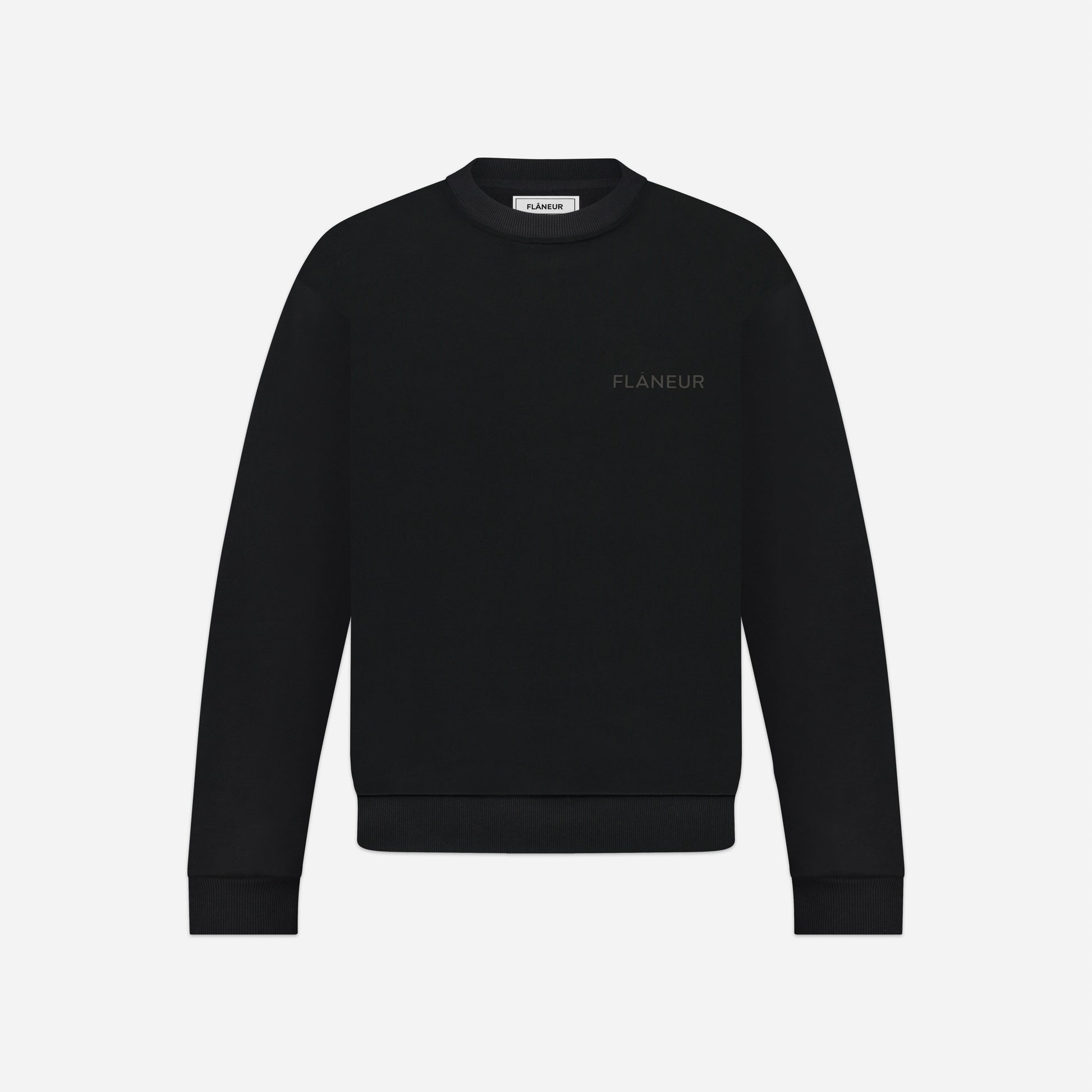 Tonal Logo Sweater Black