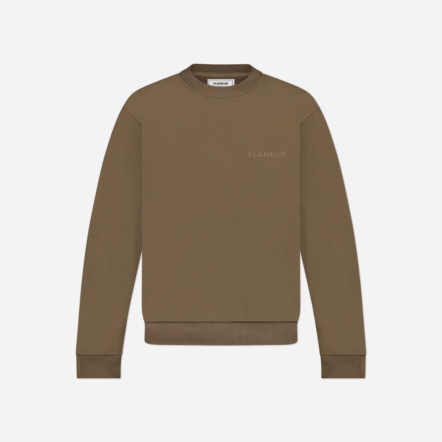 Tonal Logo Sweater Brown